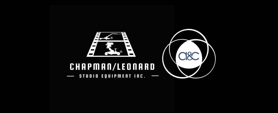 Logos of Chapman/Leonard and a&c on a black background.