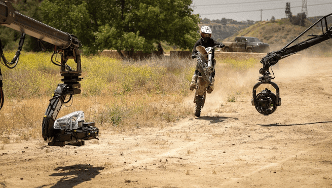 Motorcycle shoot at Cine Gear 2024